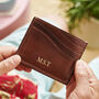 Personalised Leather Card Holder With Secret Message, thumbnail 2 of 7
