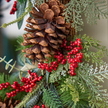 Luxury Berry Bushel Christmas Wreath, 5 of 6