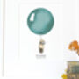 Personalised Children's Teal Balloon And Fox Picture, thumbnail 2 of 8