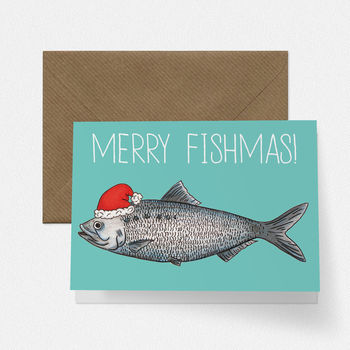 Merry Fishmas Greetings Card, 2 of 2