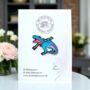 Trans Rights Or I Bites Dinosaur Enamel Pin Badge, Transgender, Non Binary, Lgbtqia+ Awareness Gift, thumbnail 1 of 8