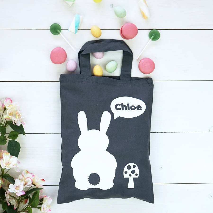 Personalised Bunny Rabbit Easter Children's Bag, 1 of 4