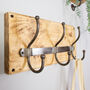 Wooden Coat Rack With Metal Hooks, thumbnail 4 of 4