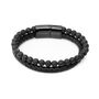 Personalised Men's Woven Duo Black Bracelet, thumbnail 8 of 8