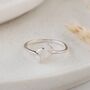 Sterling Silver Adjustable Whale Tail Ring, thumbnail 4 of 8