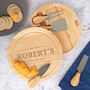 Personalised Cheese Board And Knife Set For Him, thumbnail 1 of 8