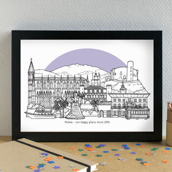 Palma De Mallorca Skyline Art Print Unframed, 2 of 6