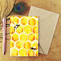Mellifera Honeybee Print A6 Greetings Cards, thumbnail 1 of 7