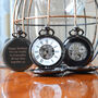Black Personalised Twin Opening Pocket Watch, thumbnail 1 of 6
