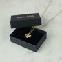 Art Deco Initial Necklace In Silver, Gold Or Rose Gold Colour, thumbnail 4 of 12