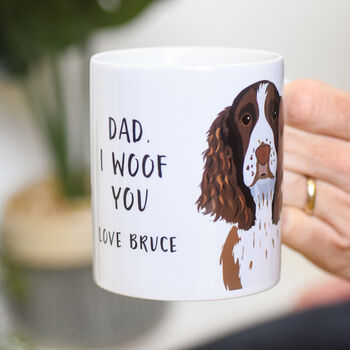 Personalised Dog Love Message Gift Mug Father's Day, 11 of 12