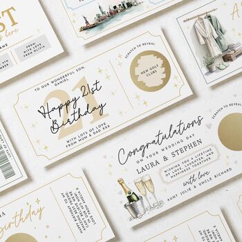 21st Scratch Custom Birthday Gift Voucher For Son, 4 of 4