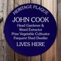Personalised Handmade Heritage Blue Plaques, thumbnail 1 of 6