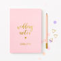 Personalised Wedding Notes Foiled Notebook, thumbnail 2 of 8