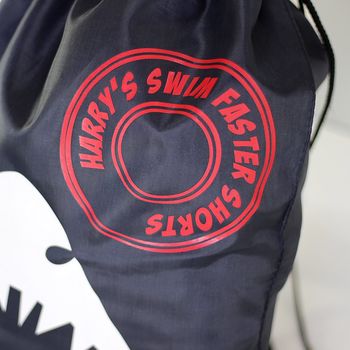 Personalised Shark Swimming Bag, 6 of 6