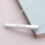 Personalised Horizontal Bar Necklace, thumbnail 1 of 8