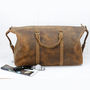 Classic Leather Duffle Bag, thumbnail 3 of 12
