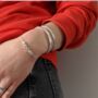 Personalised Silver Secret Message Cuff Bracelet, thumbnail 3 of 11