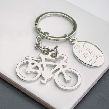 Personalised Cyclist Keyring, 3 of 3