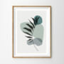 Set Of Three Contemporary Art Silhouette Leaf Prints, thumbnail 2 of 5