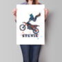 Personalised Motocross Rider Poster, thumbnail 1 of 5