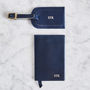 Matching Leather Passport Cover And Luggage Tag Set, thumbnail 1 of 10