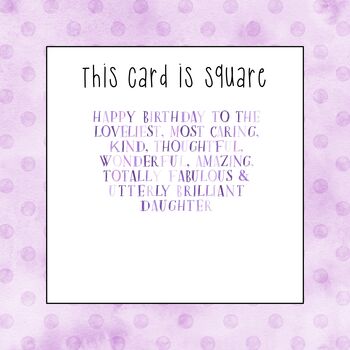 Daughter Birthday Card Lavender Sparkle Heart, 2 of 6