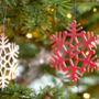 Wooden Snowflake Christmas Decoration, thumbnail 3 of 9
