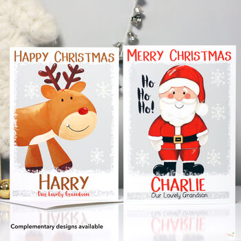 Personalised Reindeer Christmas Card, 7 of 8