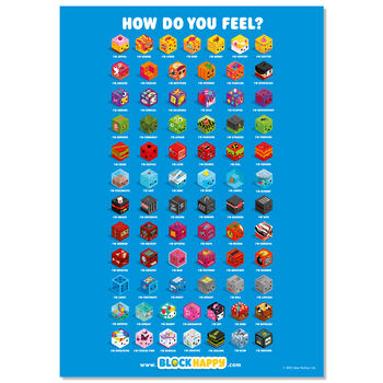 Block Happy 'How Do You Feel?' Emotions Print, 3 of 4