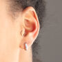 Sterling Silver Chunky Huggie Hoop Earrings, thumbnail 1 of 7