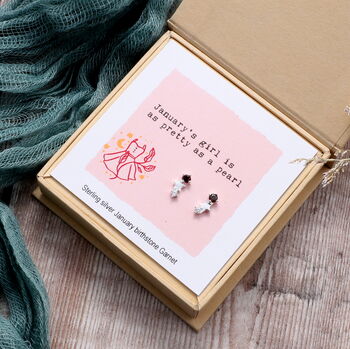Personalised Birthstone Star Earring Gift Box, 9 of 11