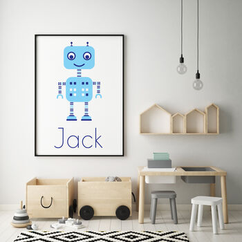 Personalised Children's Robot Prints, 2 of 9