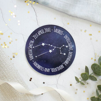 Personalised Constellation Coaster, Star Signs, 2 of 12