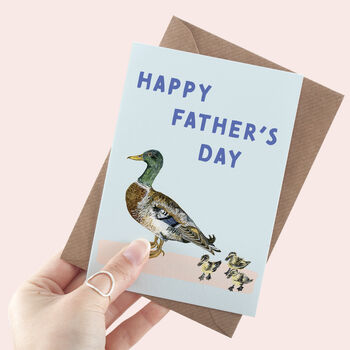 'Happy Father's Day' Duck Illustrated Greeting Card, 2 of 2