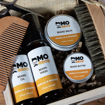 Personalised Wooden Beard Care Kit Best Selling Gift, 7 of 8
