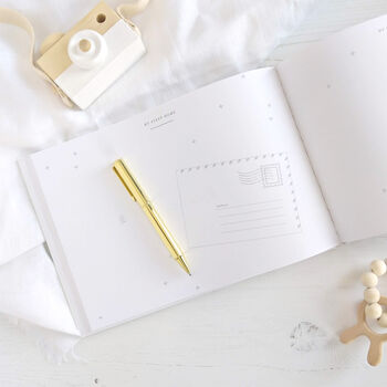 Baby Memory Journal White With Gold Foil, 10 of 12