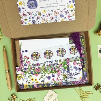Wildflower Watercolour Stationery Gift Set, 2 of 6