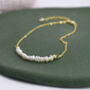 Sterling Silver Skinny Natural Pearl Bracelet, thumbnail 5 of 12