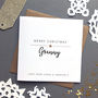 Personalised Grandparent Foiled Christmas Card, thumbnail 3 of 5