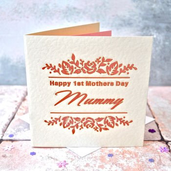 Laser Cut 1st Mothers Day Card, 2 of 4
