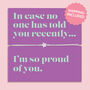 I’m So Proud Of You Bracelet Gift – Star Charm Encouragement Jewellery Letterbox Gift, thumbnail 1 of 9