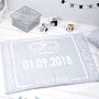Children's Personalised New Baby Birth Date Blanket, thumbnail 1 of 3