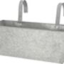 Zinc Balcony Planter Metal Flower Pot Holder Window Box, thumbnail 2 of 3