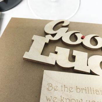 Personalised Good Luck Gift Card, 4 of 9
