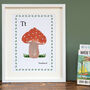 T Is For Toadstool Print, thumbnail 2 of 5