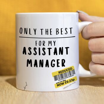 Personalised Only For The Best Co Worker Mug, 2 of 5