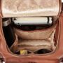 Amber Midi Tan Leather Backpack, thumbnail 5 of 10