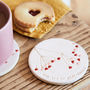 Hidden Message Valentine's Ceramic Coaster, thumbnail 1 of 5