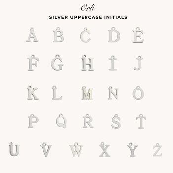 Silver Gracie Initial And Birthstone T Bar Necklace, 3 of 7